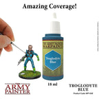 The Army Painter Warpaints Acrylic Troglodyte B1ue 18ml Dropper Bottle - WP1458