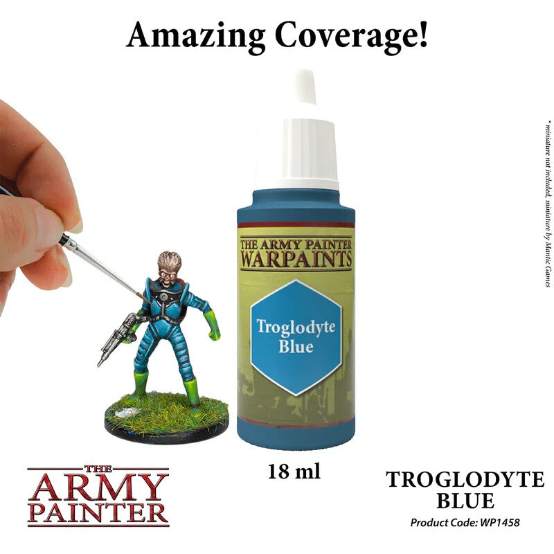 The Army Painter Warpaints Acrylic Troglodyte B1ue 18ml Dropper Bottle - WP1458