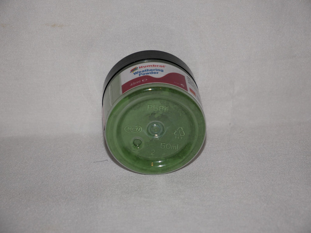 Humbrol Chrome Oxide Green Weathering Powder 45ml Plastic Tub For Models - AV0015