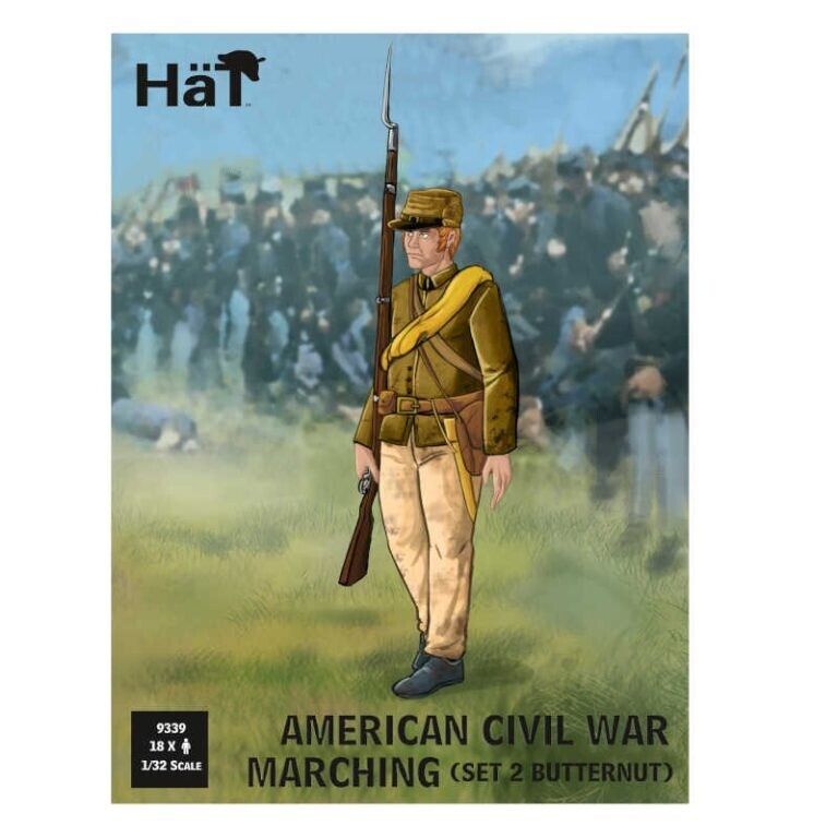Hat Industrie 1:32 Scale American Civil War Marching (Set 2 Butternut) - 9339