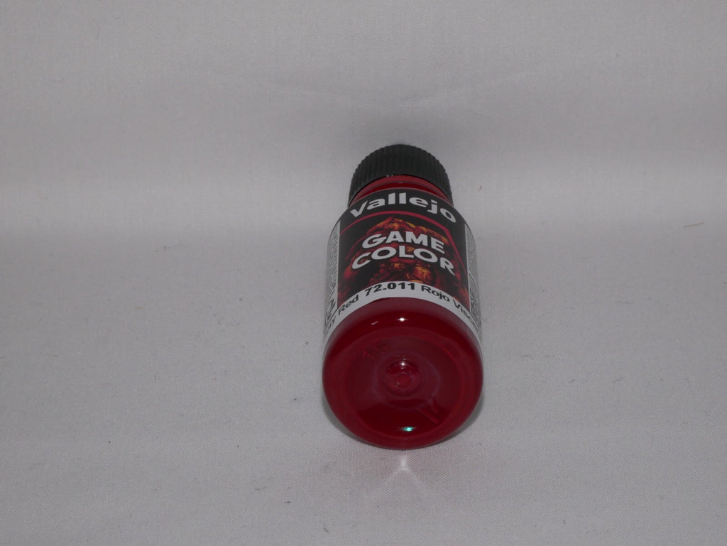 Vallejo Game Color Acrylic Range Gory Red 18ml/0.6 fl oz Dropper Bottle - 72.011