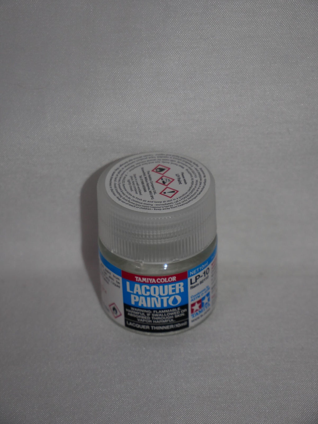 Tamiya Color Modeling Paint LP-10 Lacquer Thinner & Cleaner 10ml Glass Jar 82110
