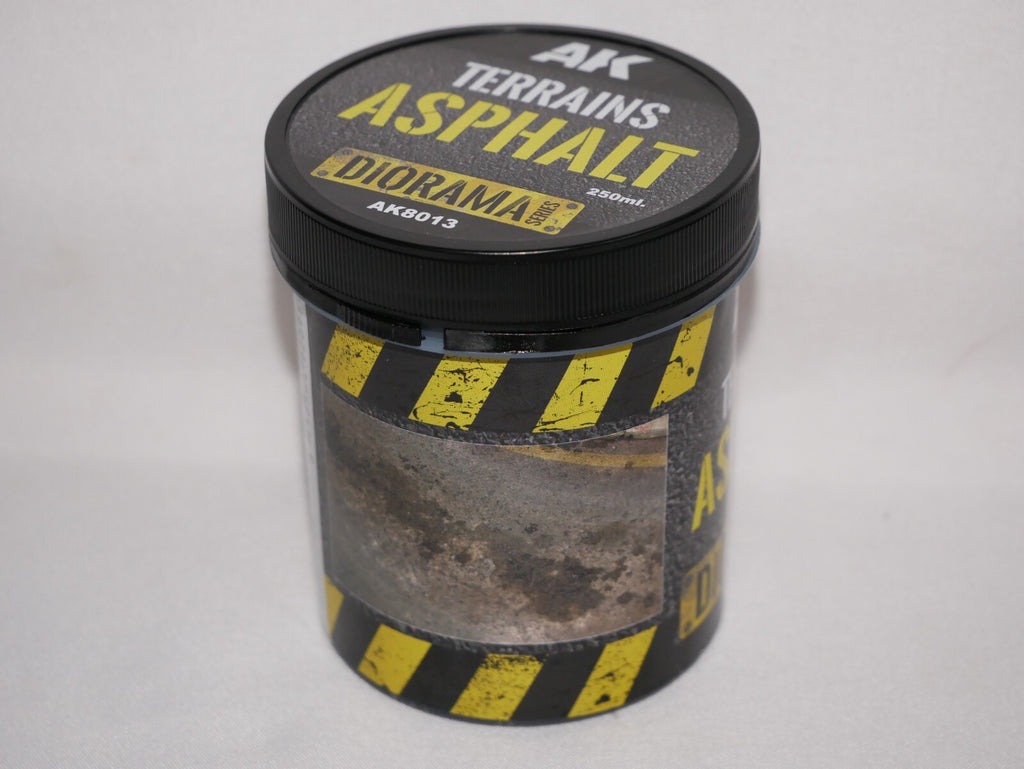 AK Interactive Diorama Terrains Scale Asphalt texture Acrylic 250ml Tub - AK8013