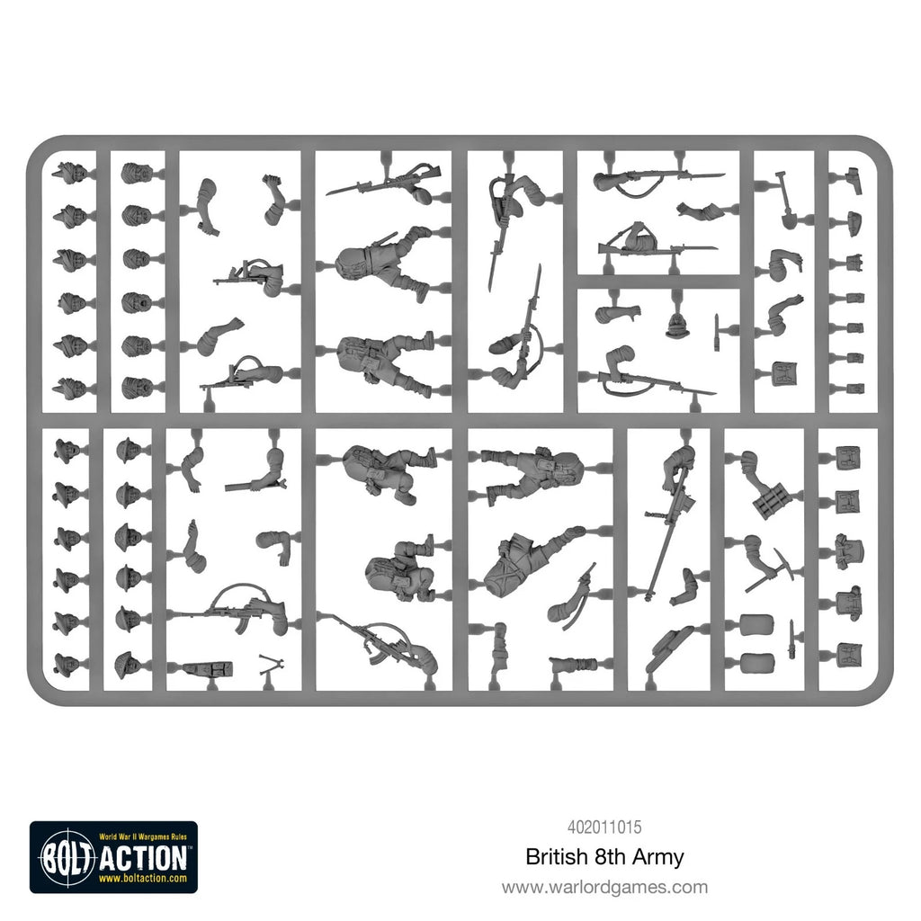 Warlord Games Bolt Action 1:56 British 8th Army Commonwealth Infantry 402011015