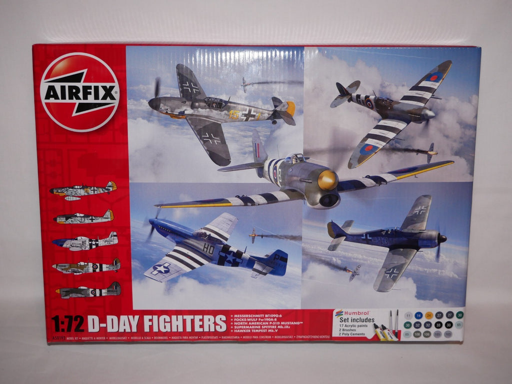 Airfix 1:72 Scale Plastic Model WW2 D-Day Fighters Gift Set Skill Level 1 A50192