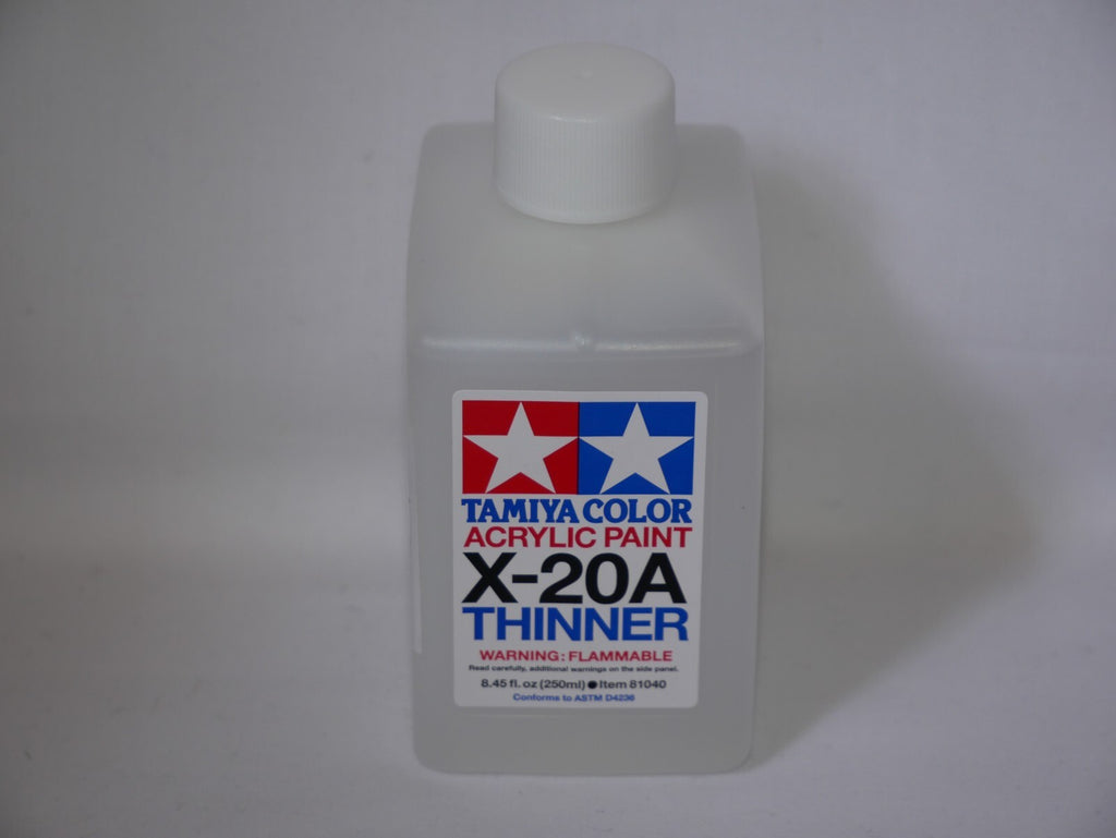 Tamiya Color Acrylic Modeling Paint X-20A Thinner & Cleaner 250ml Bottle - 81040