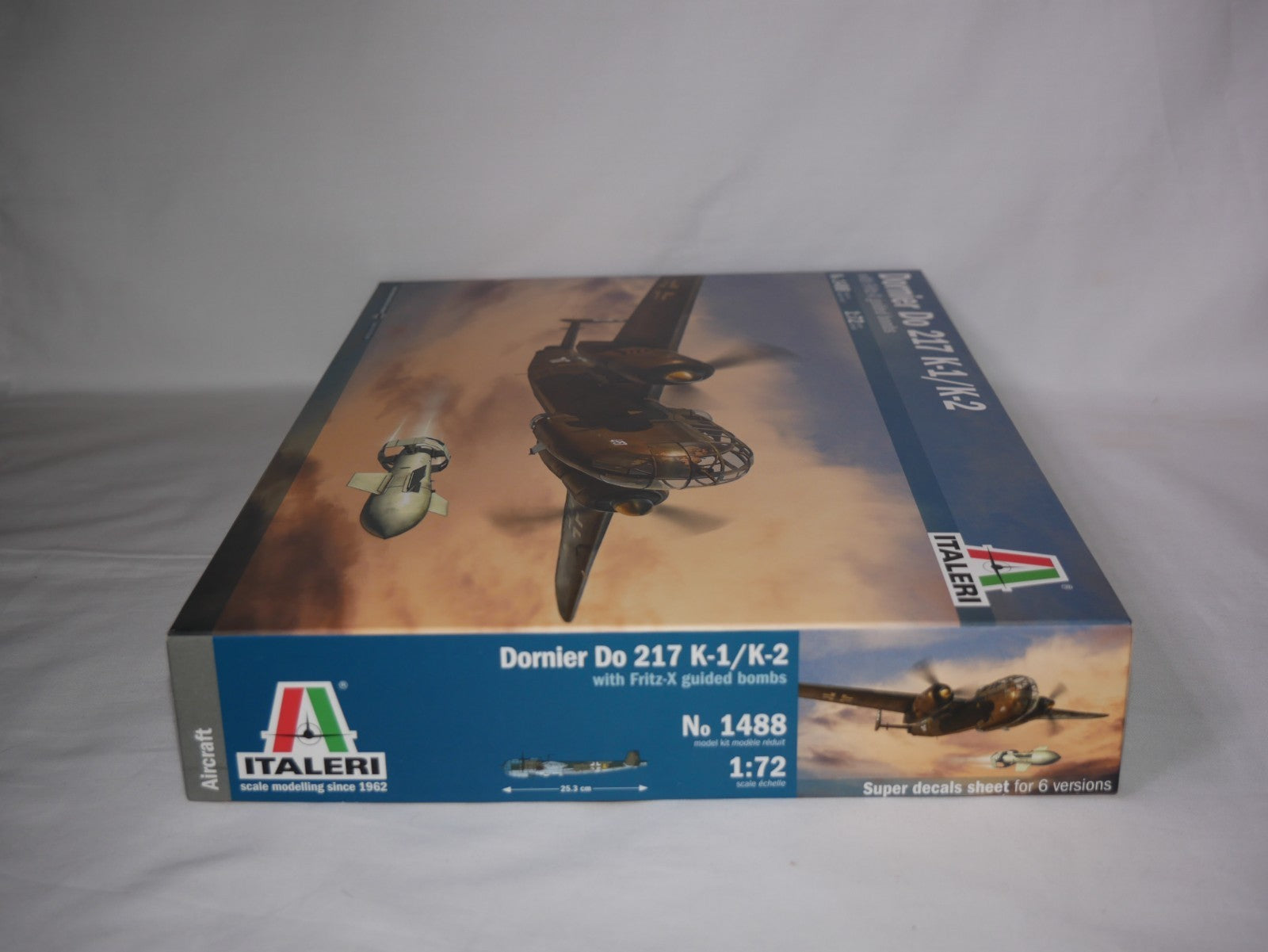 Italeri 1:72 Scale Dornier Do 217 K-1/K-2 Bomber With Fritz-X Guided Bombs - 1488