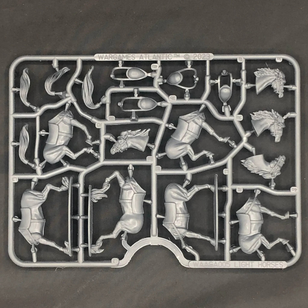 Wargames Atlantic General Accoutrements 28mm Hard Plastic Light Horses WAAGA005