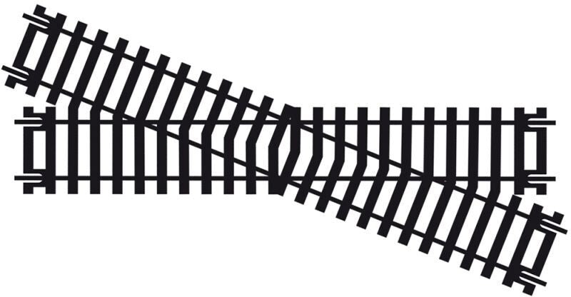 Hornby 1:76 Model Railway Track Single Piece Right Hand Diamond Crossing - R615
