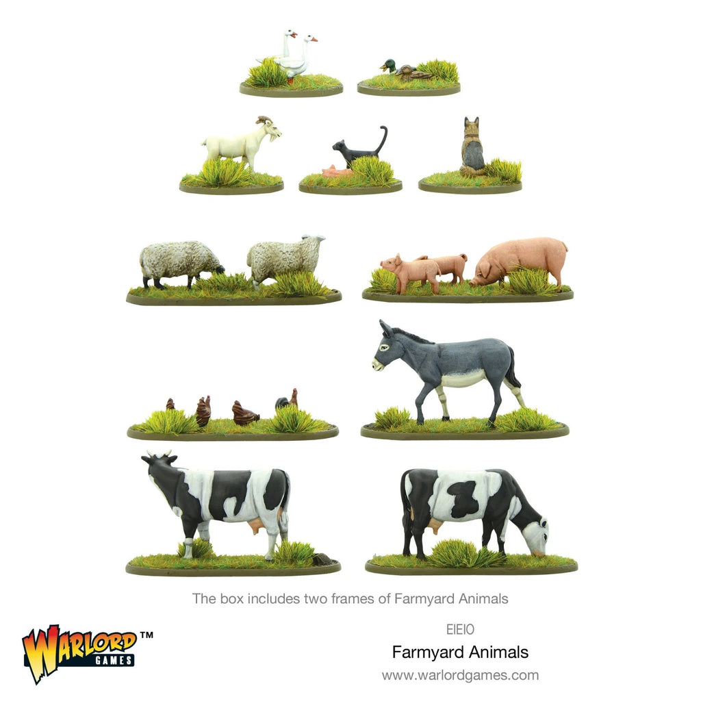 Warlord Games Bolt Action 1:56 Scale Hard Plastic Model Farmyard Animals - EIEIO