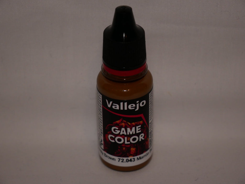 Vallejo Game Color Acrylics Beasty Brown 18ml/0.6 fl oz Dropper Bottle - 72.043