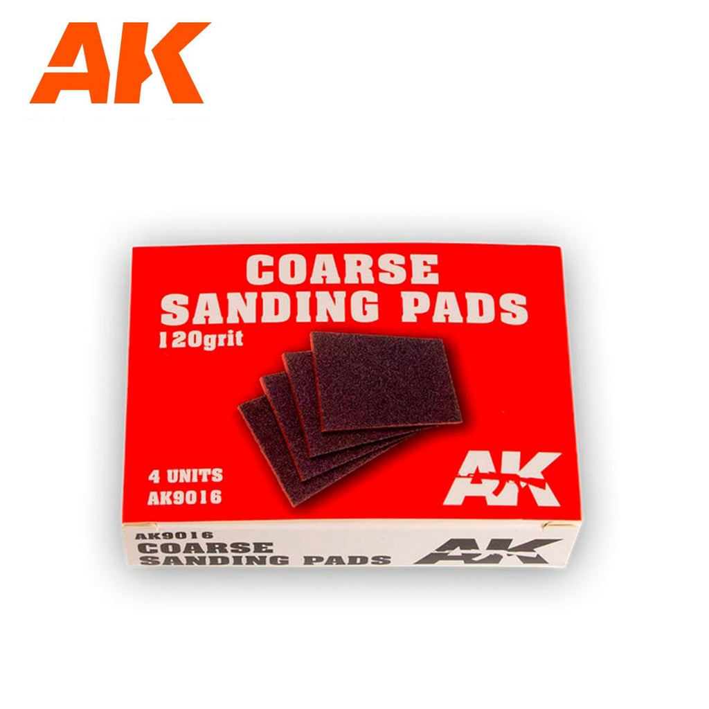 AK Interactive High Quality Flexible Coarse Sanding Pads 120 Grit (4 pcs) AK9016