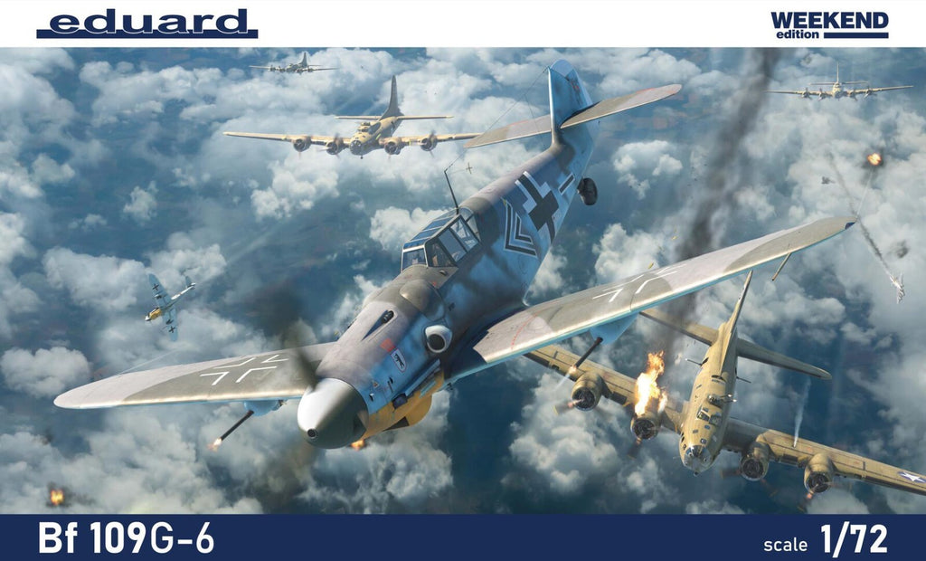 Eduard 1:72 Scale WWII Messerschmitt Bf 109G-6 Weekend Edition Model Kit - 7475