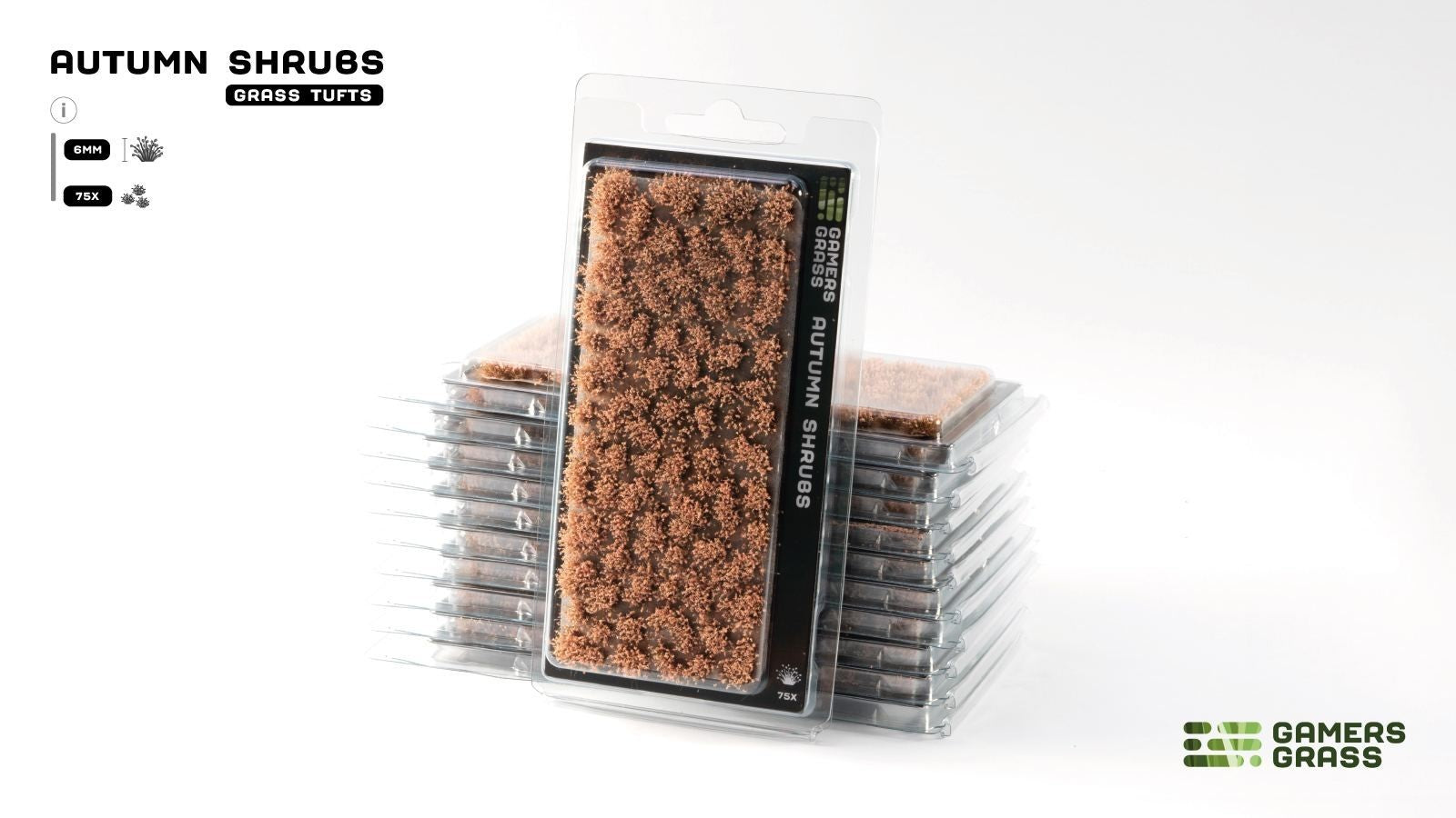 Gamers Grass Autumn Shrubs Grass Tufts For Model Bases 75x Per Pack - GGFS-AUT
