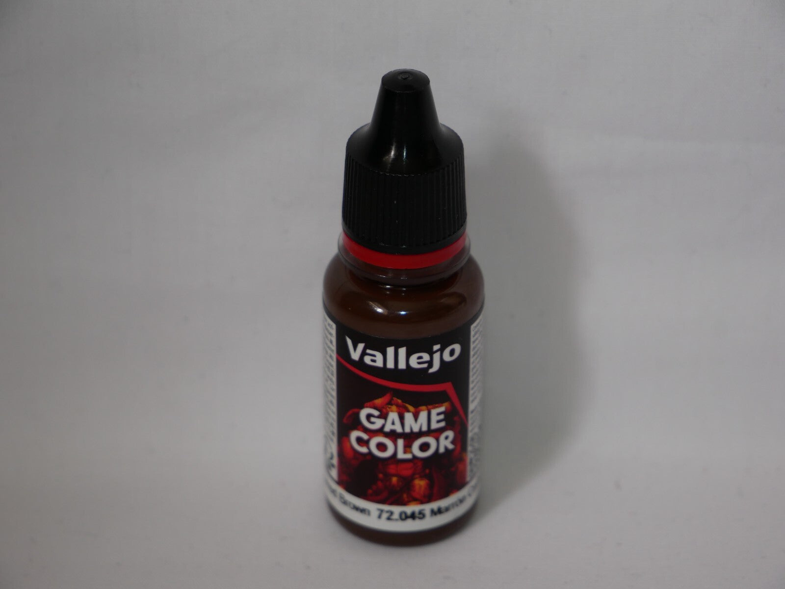 Vallejo Game Color Acrylics Charred Brown 18ml/0.6 fl oz Dropper Bottle - 72.045