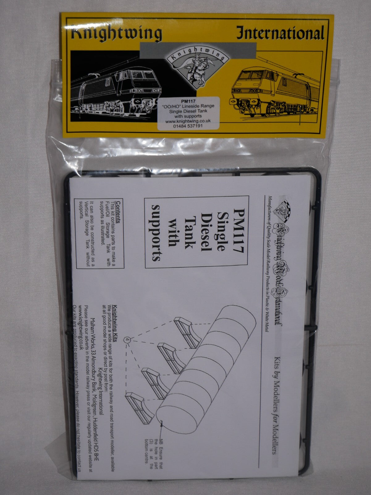 Knightwing "OO/HO"Lineside Range Single Diesel Tank With Supports - PM117
