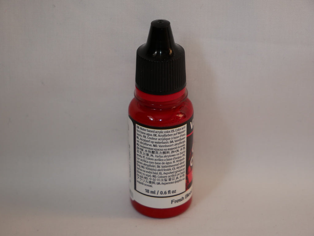 Vallejo Game Color Special FX Fresh Blood 18ml/0.6 fl oz Dropper Bottle - 72.601