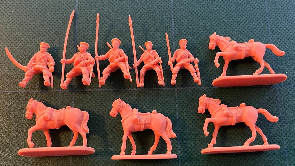 Hat Industrie 1:72 Scale World War 1 (WW1) Russian Cavalry Plastic Models - 8314