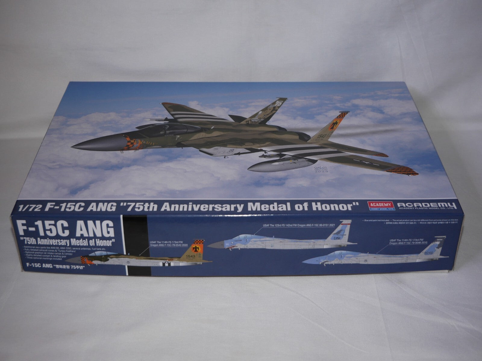 Academy 1:72 USAF F-15C ANG 75 Anniversary Medal of Honor Skill Level 4 - 12582