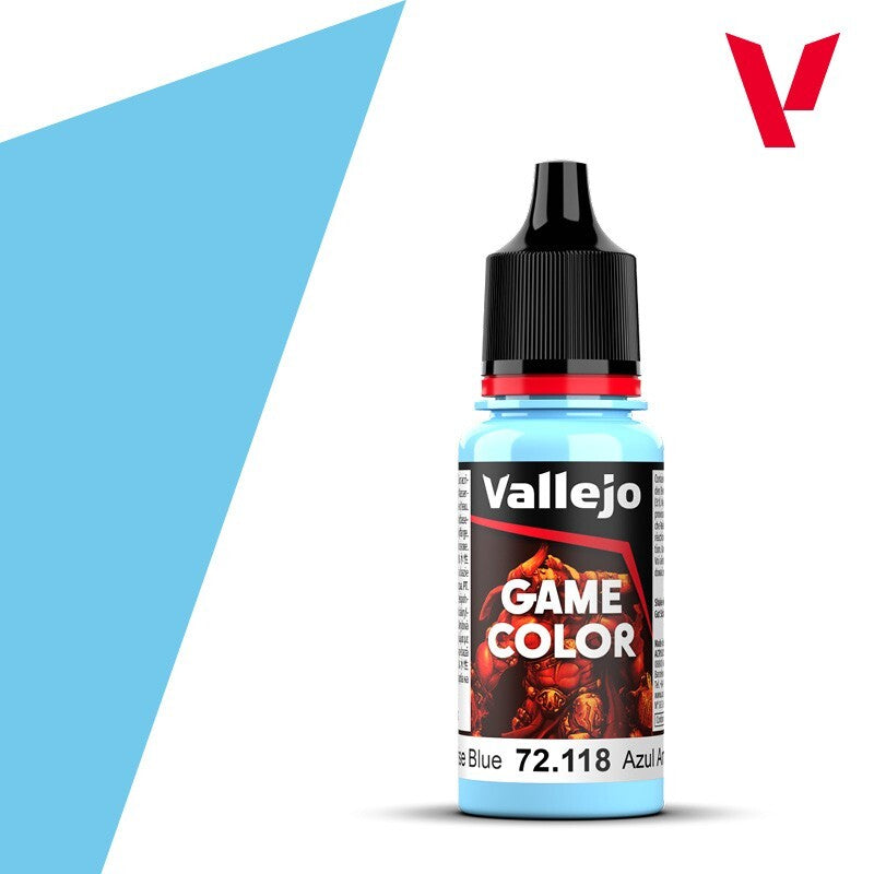 Vallejo Game Color Acrylics Sunrise Blue 18ml/0.6 fl oz Dropper Bottle - 72.118