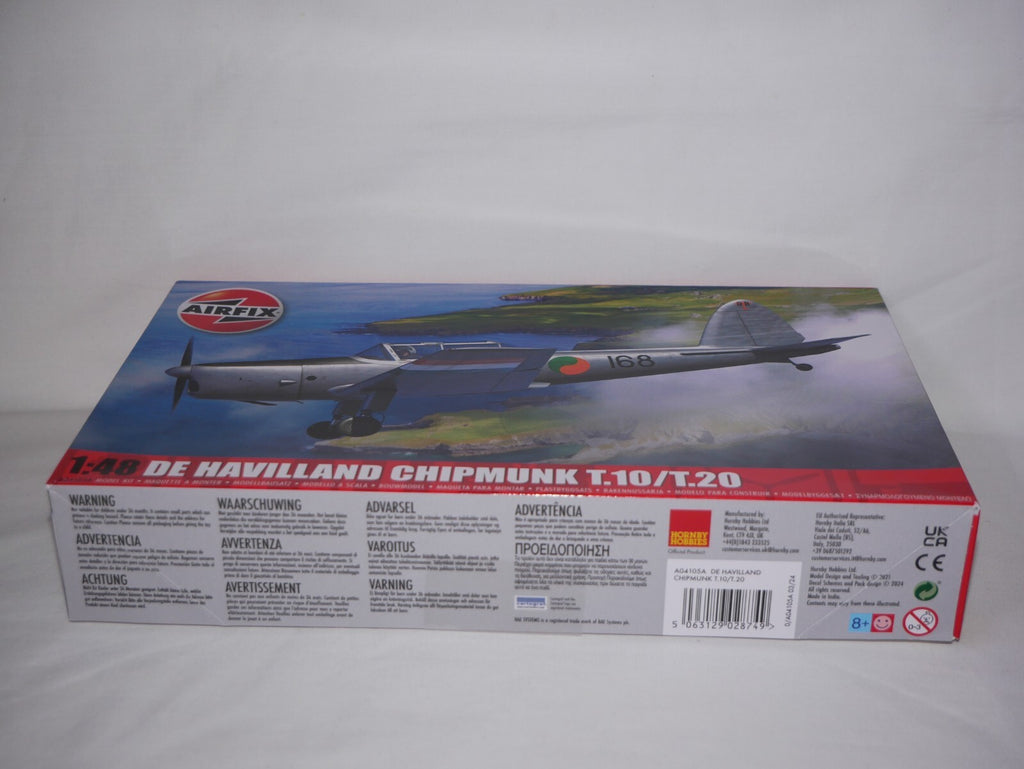 Airfix 1:48 Scale de Havilland Chipmunk T.10/T.20 Model Skill Level 2 - A04105A