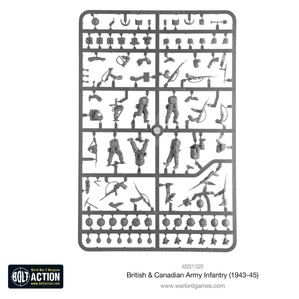 Warlord Games Bolt Action 1:56 WWII British & Canadian Army Infantry - 402011020