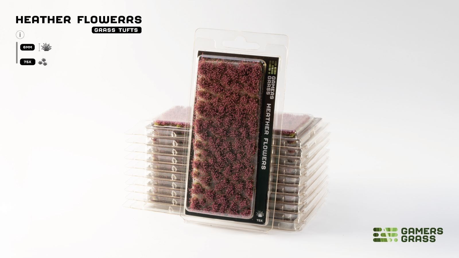 Gamers Grass Heather Flowers Grass Tufts For Model Bases 75x Per Pack - GGFS-HEA