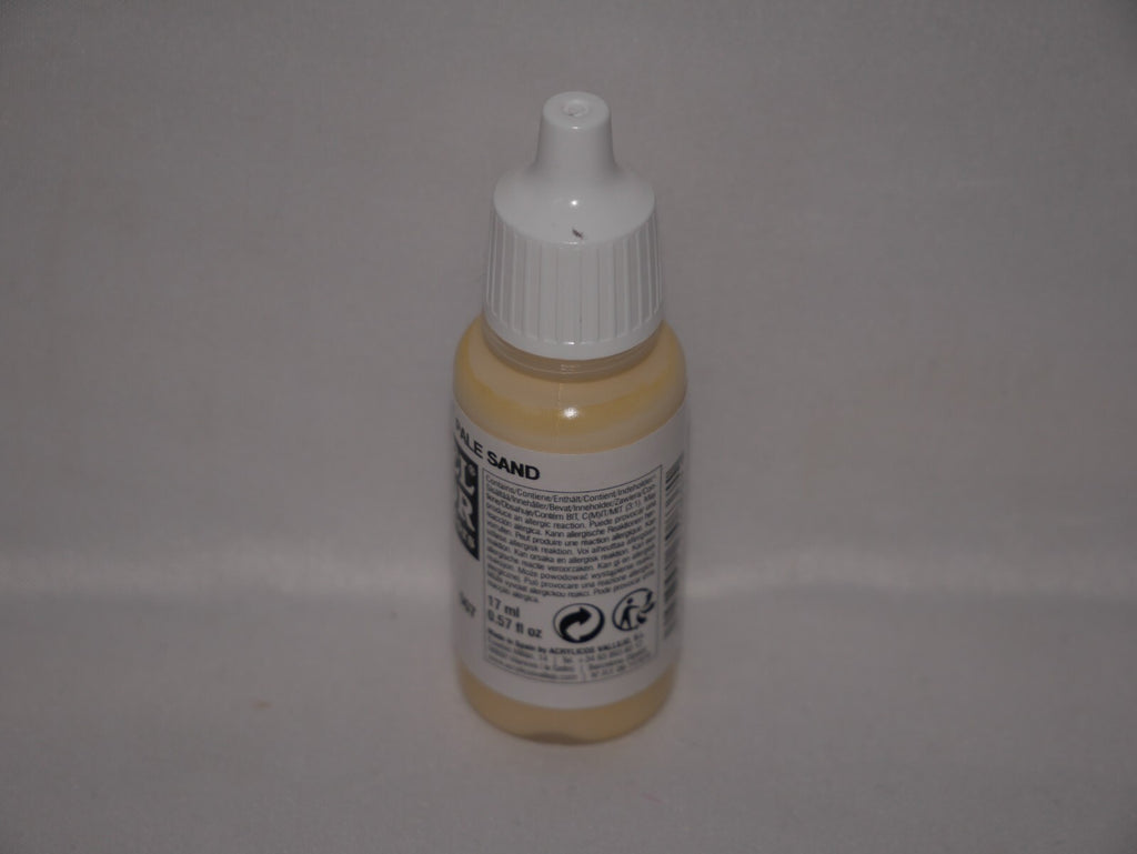 Vallejo Model Color Pale Sand Acrylic 17ml/0.57 fl oz Dropper Bottle - 70.837