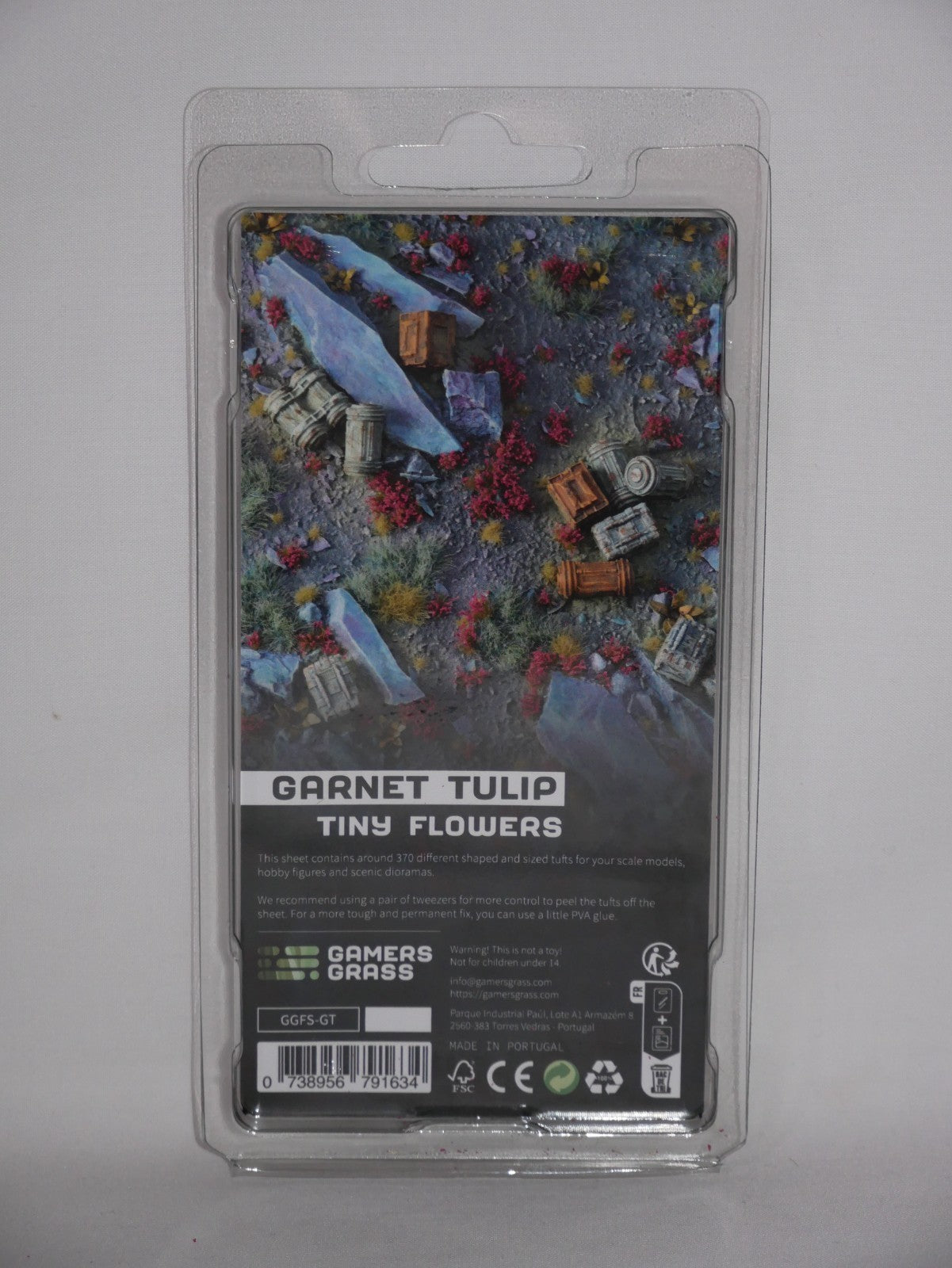 Gamers Grass Garnet Tulip Tiny Flowers Grass Tufts For Bases 370x Pack - GGFS-GT
