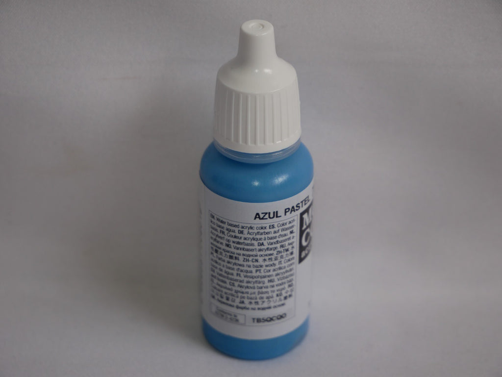 Vallejo Model Color Pastel Blue Acrylic 17ml/0.57 fl oz Dropper Bottle - 70.901