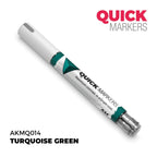 AK Interactive Acrylic Quick Gen Markers For Tabletop Games Turquoise Green - AKMQ014