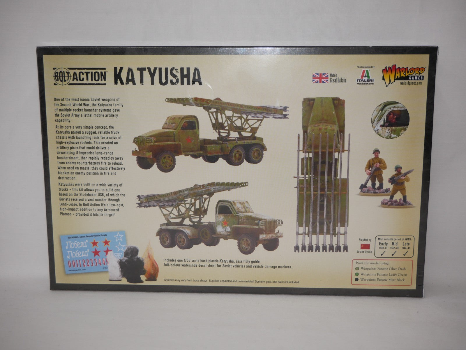 Warlord Games Bolt Action 1:56 WWII Soviet Katyusha Rocket Launcher - 402014009