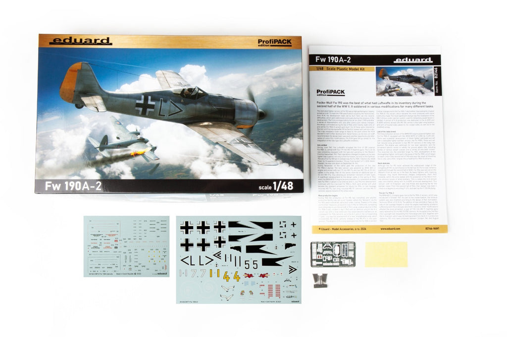 Eduard 1:48 Scale Plastic Kits Focke-Wulf Fw 190A-2 ProfiPACK Edition - 82146
