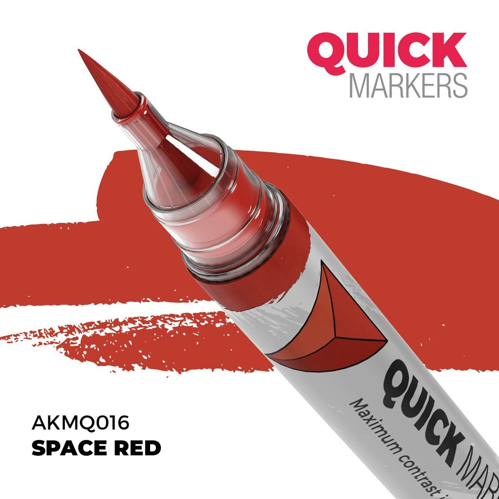 AK Interactive Acrylic Quick Gen Markers For Tabletop Wargaming Space Red - AKMQ016