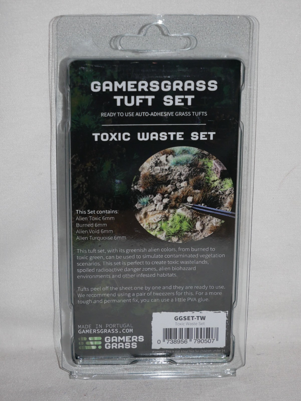 Gamers Grass Wild Toxic Waste Tuft Set For Wargaming Bases (140) Per Pack - GGSET-TW