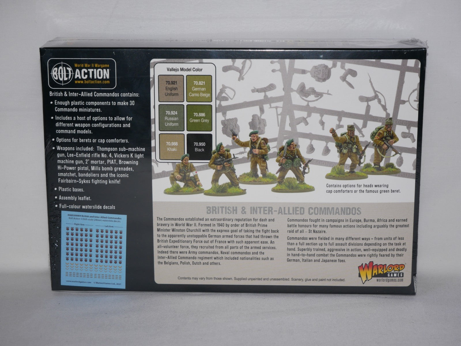 Warlord Games Bolt Action 1:56 Scale British & Inter-Allied Commandos 402011022