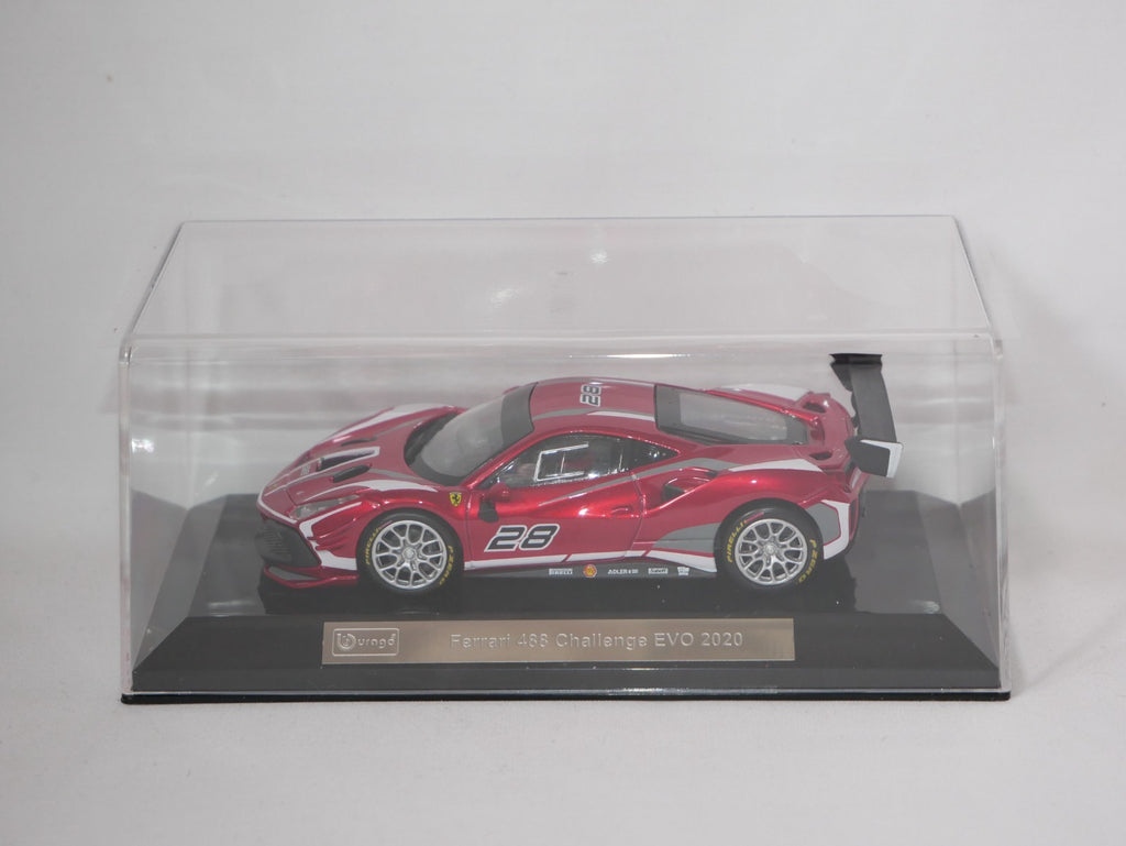Burago 1:43 Scale Ferrari Racing 488 Challenge Evo Track Race Car 2020 #18-36309