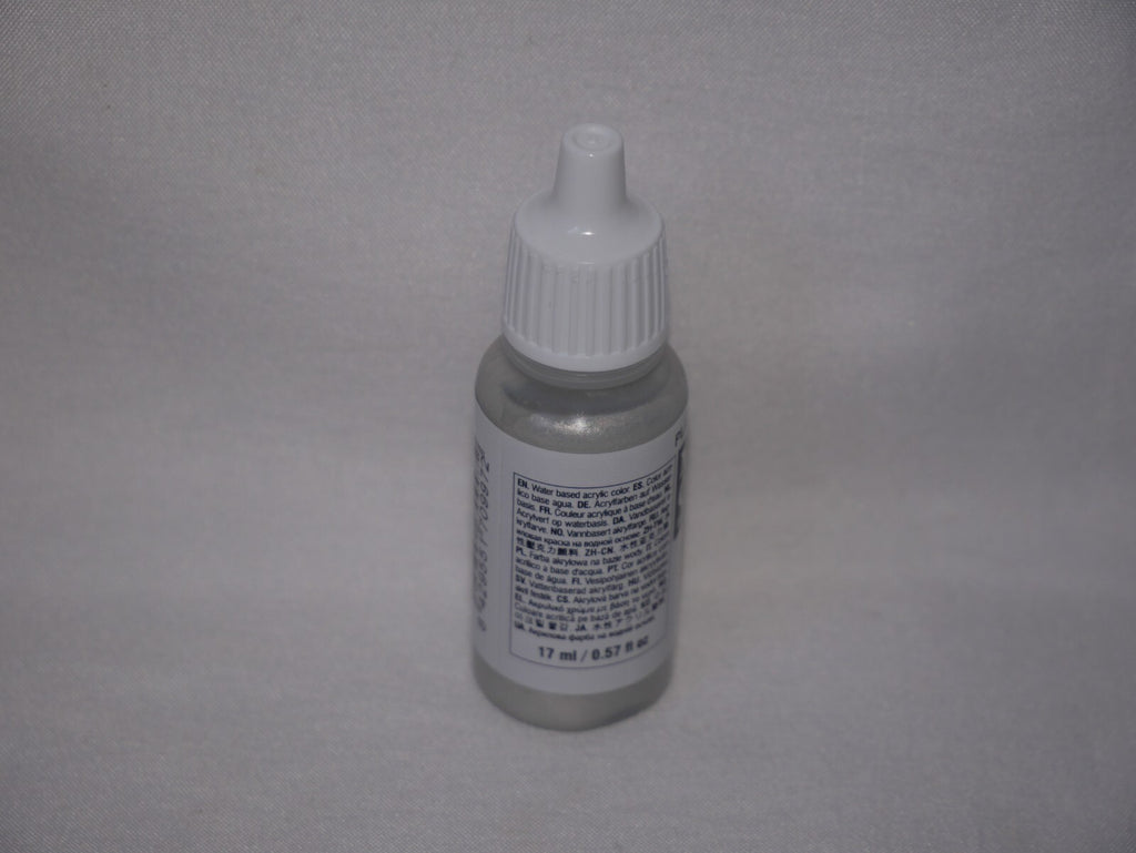 Vallejo Model Color Silver Metallic Acrylic 17ml Dropper Bottle - 70.997