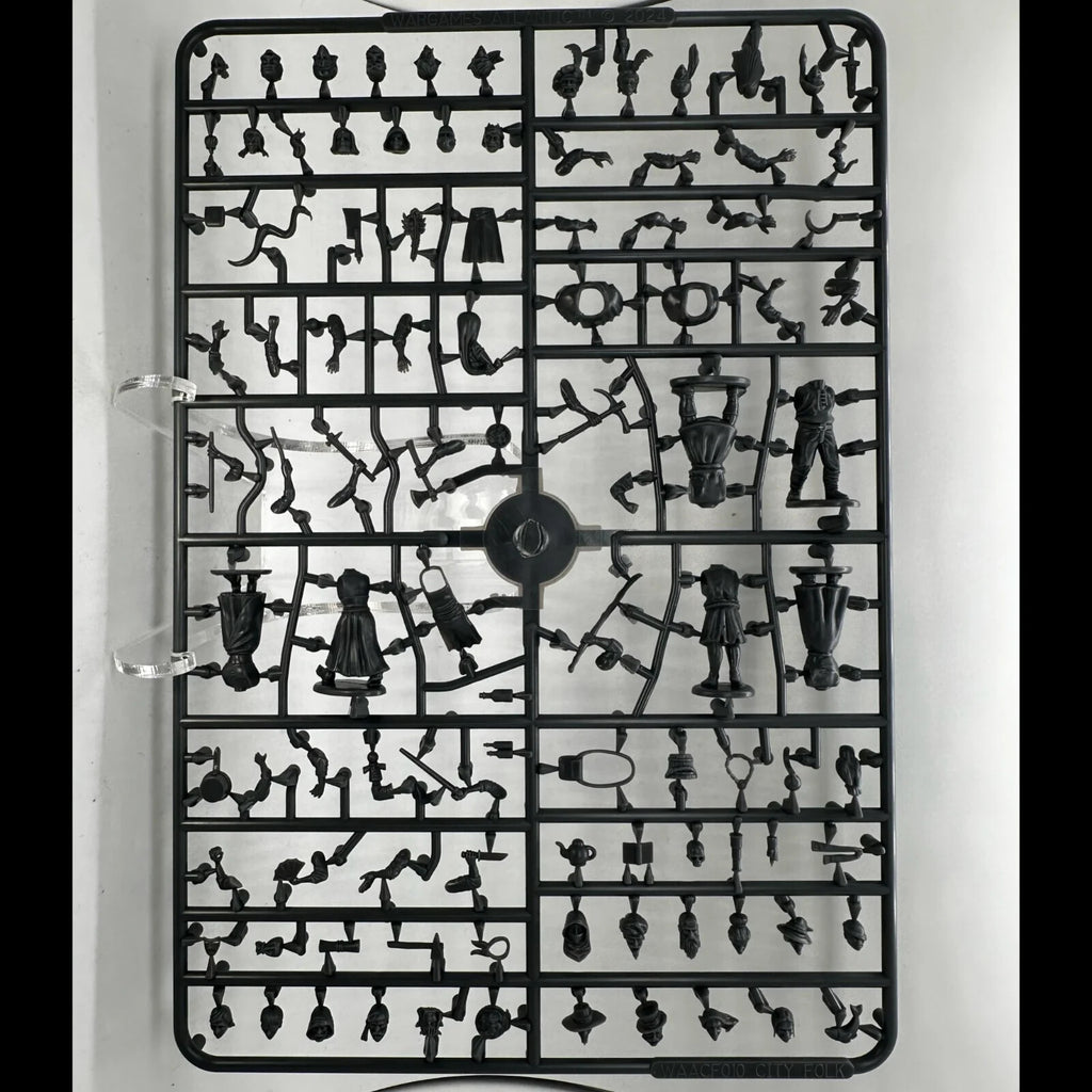 Wargames Atlantic Classic Fantasy 28mm Hard Plastic Villagers Figures - WAACF010