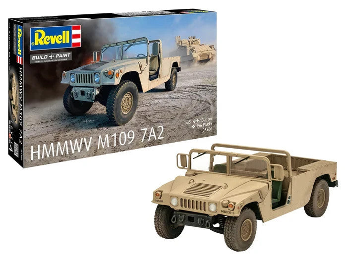Revell 1:35 Scale Humvee HMMWV M109 7A2 Plastic Model Kit Skill Level 4 - 03366