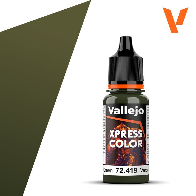 Vallejo Xpress Color Acrylics Plague Green 18ml/0.6 fl oz Dropper Bottle 72.419