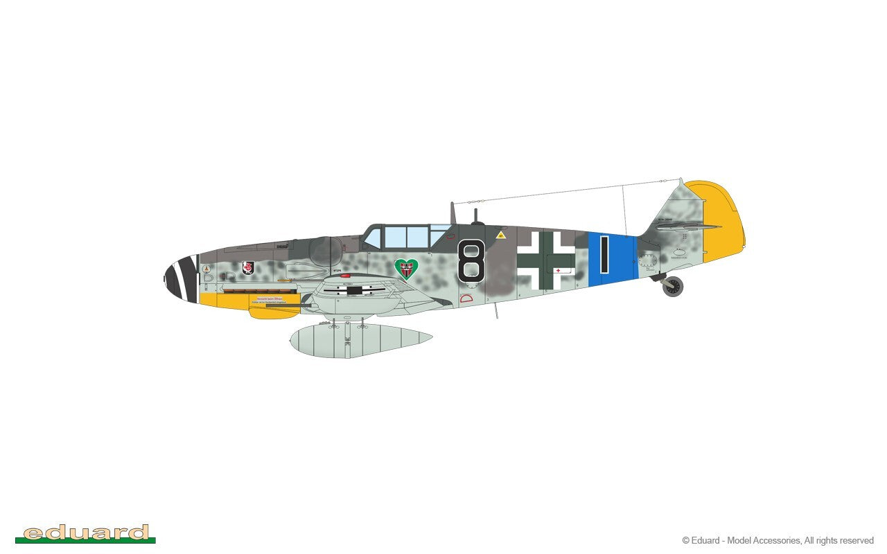 Eduard 1:72 Scale Plastic Kit Messerschmitt Bf 109G-6 ProfiPACK Edition - 70159