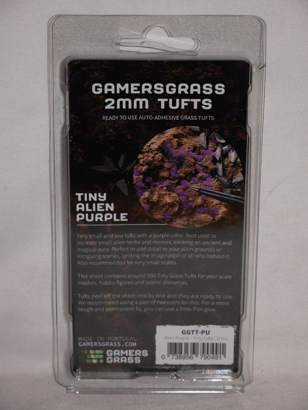Gamers Grass Tiny Alien Purple 2mm Tufts For Gaming Bases 500 Per Pack GGTT-PU