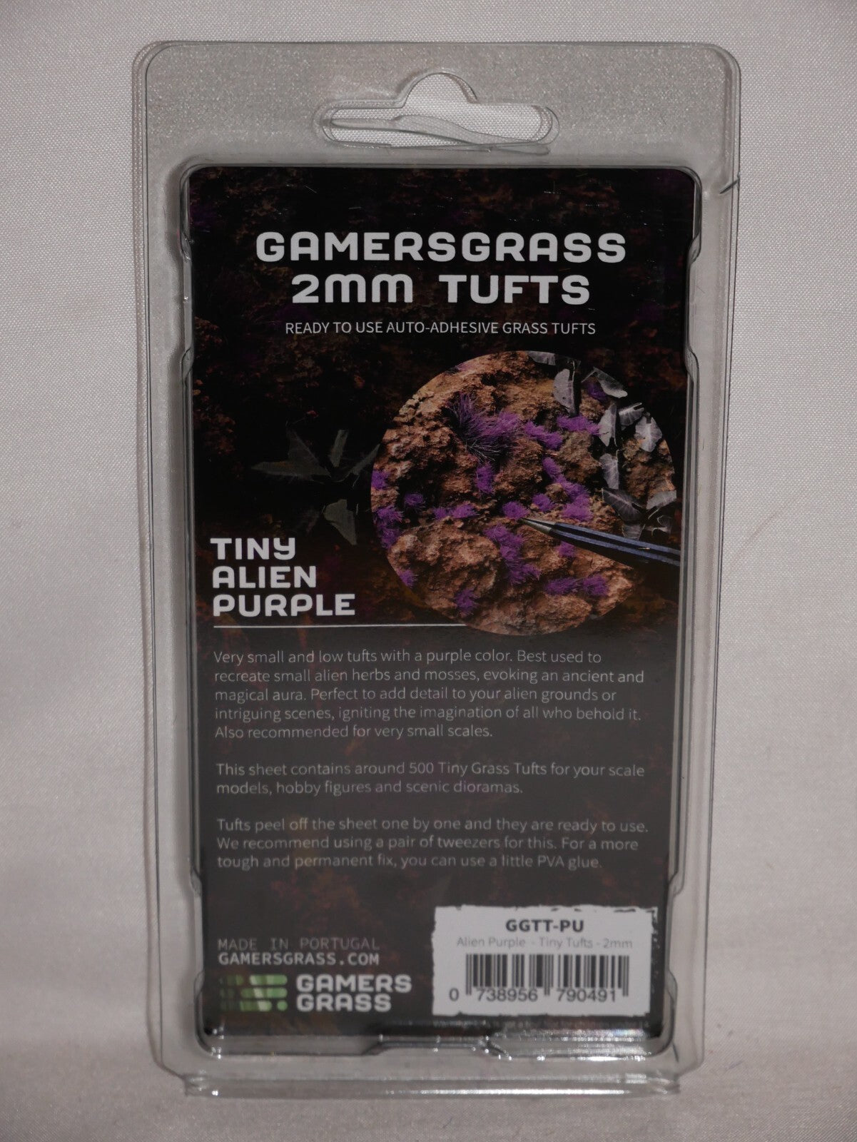 Gamers Grass Tiny Alien Purple 2mm Tufts For Gaming Bases 500 Per Pack GGTT-PU