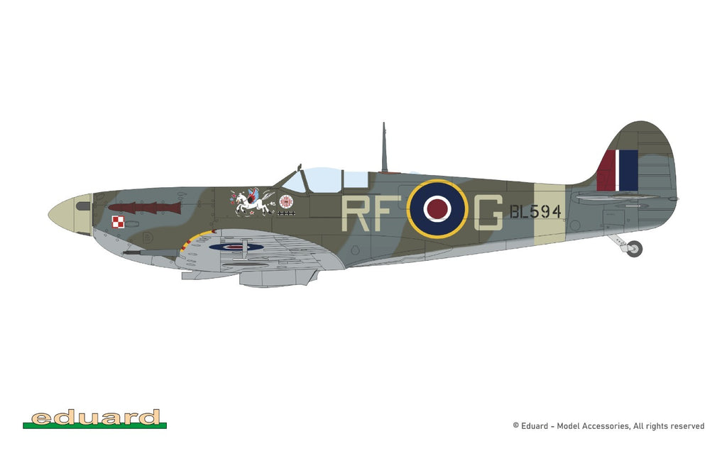 Eduard 1:72 Scale WWII Supermarine Spitfire Mk.Vb Mid ProfiPACK Edition - 70206