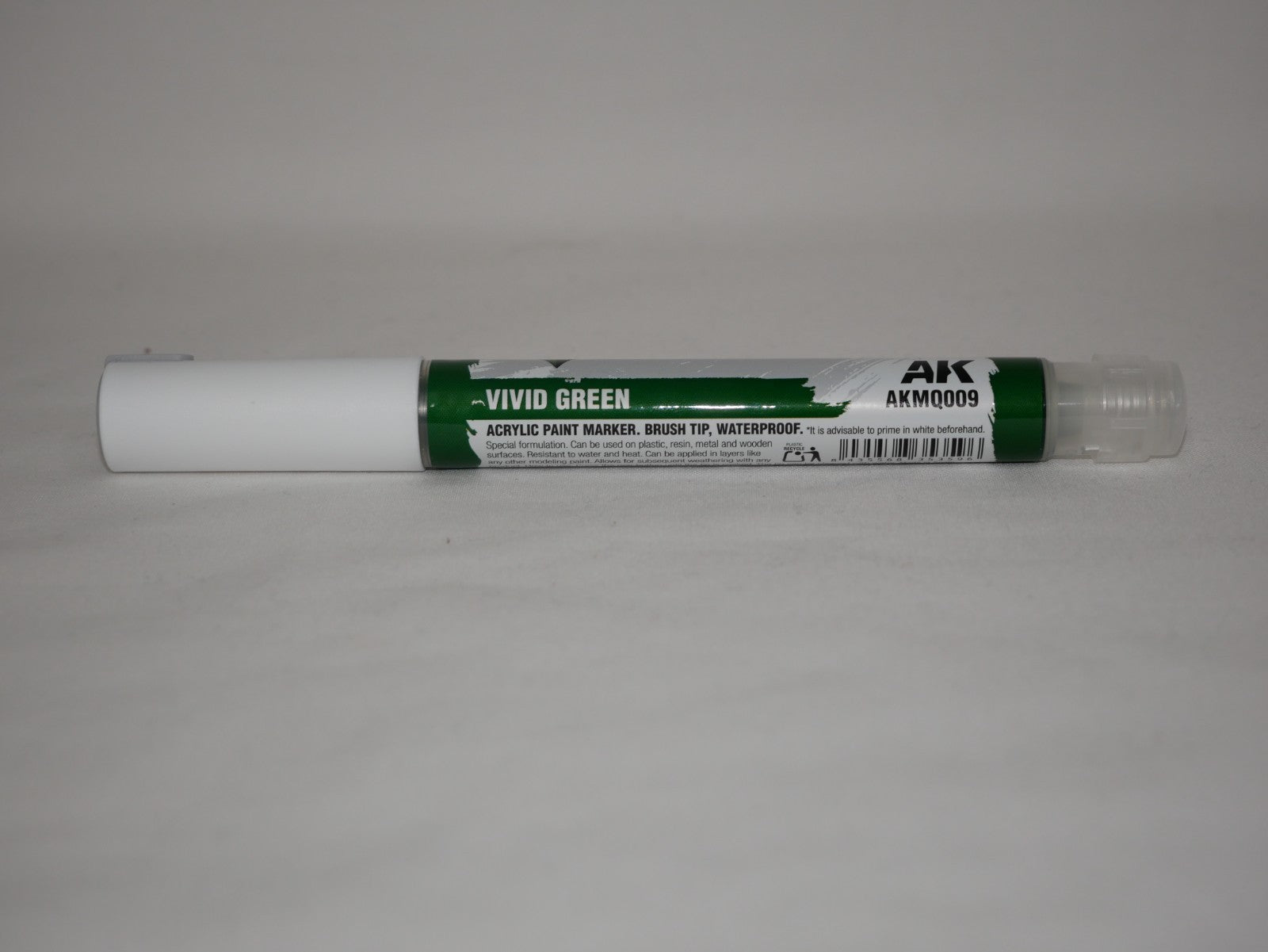 AK Interactive Acrylic Quick Gen Markers For Tabletop Games Vivid Green - AKMQ009