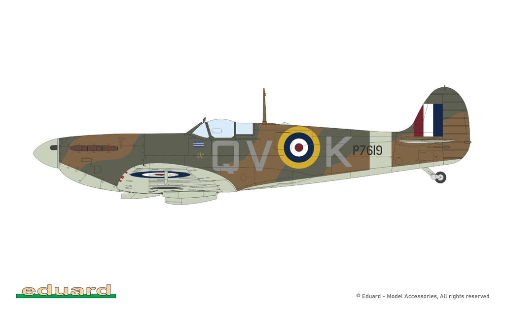 Eduard 1:48 Scale Model WWII Supermarine Spitfire Mk.IIa Weekend Edition - 84206