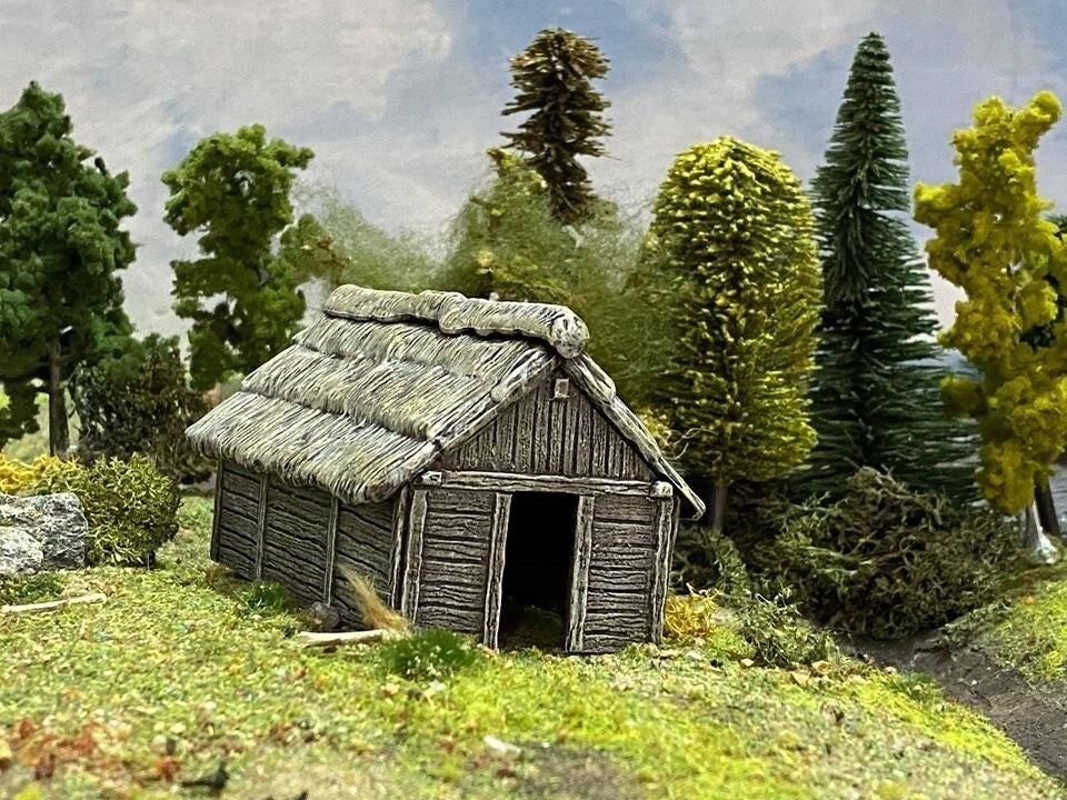 Renedra Ltd Generic Scenery & Bases 1/56th (28mm) Scale Timber Outbulding - RNTO