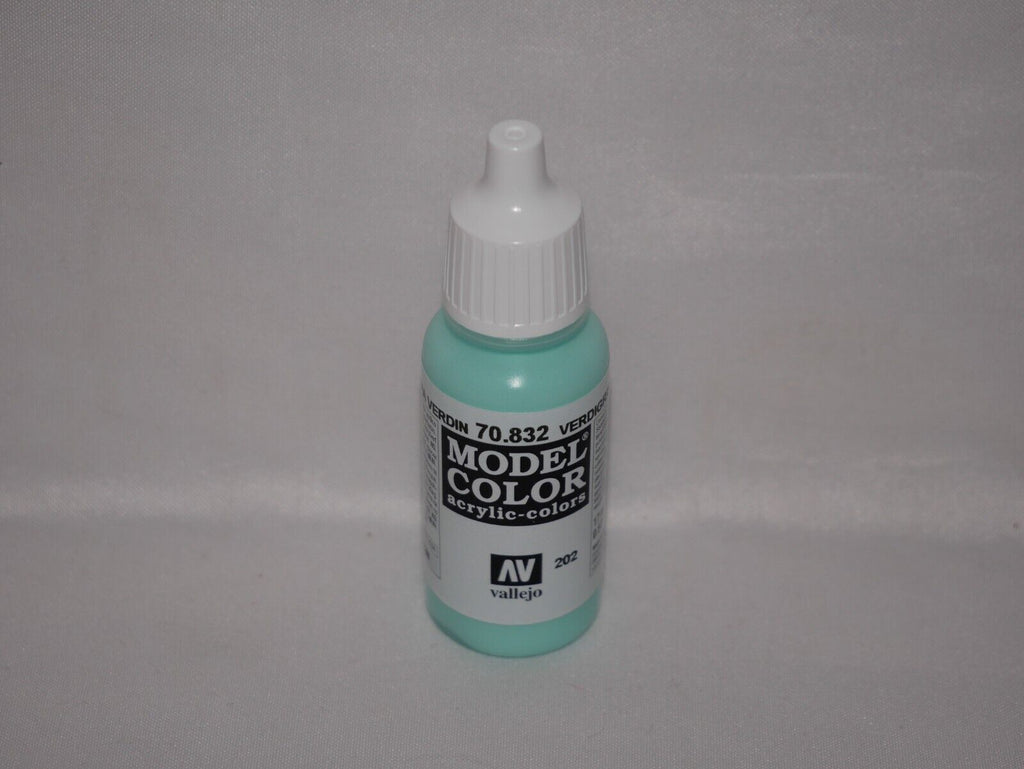 Vallejo Model Color Verdigris Glaze Acrylic 17ml Dropper Bottle - 70.832