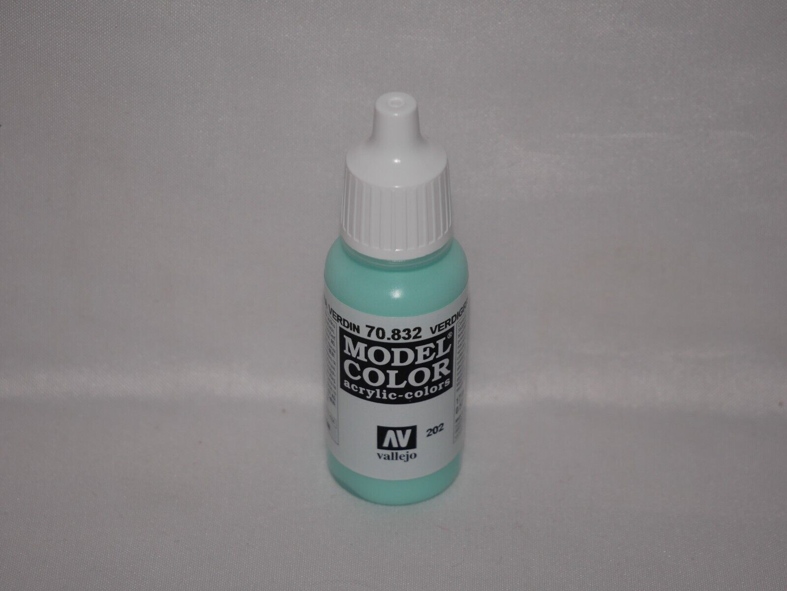 Vallejo Model Color Verdigris Glaze Acrylic 17ml Dropper Bottle - 70.832